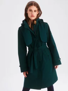 Trenchcoat mit Kapuze